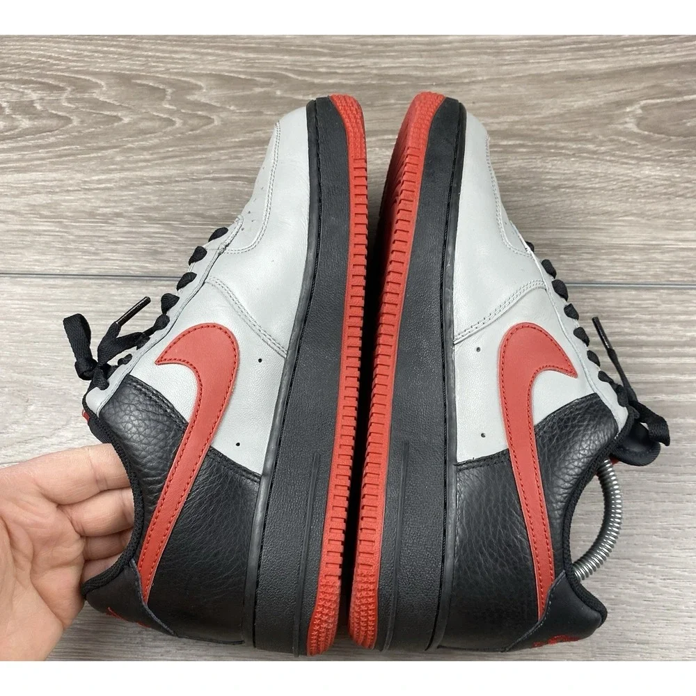 Nike Air Force 1 Low Grey Red Black‎ Mens 7.5 315122-062